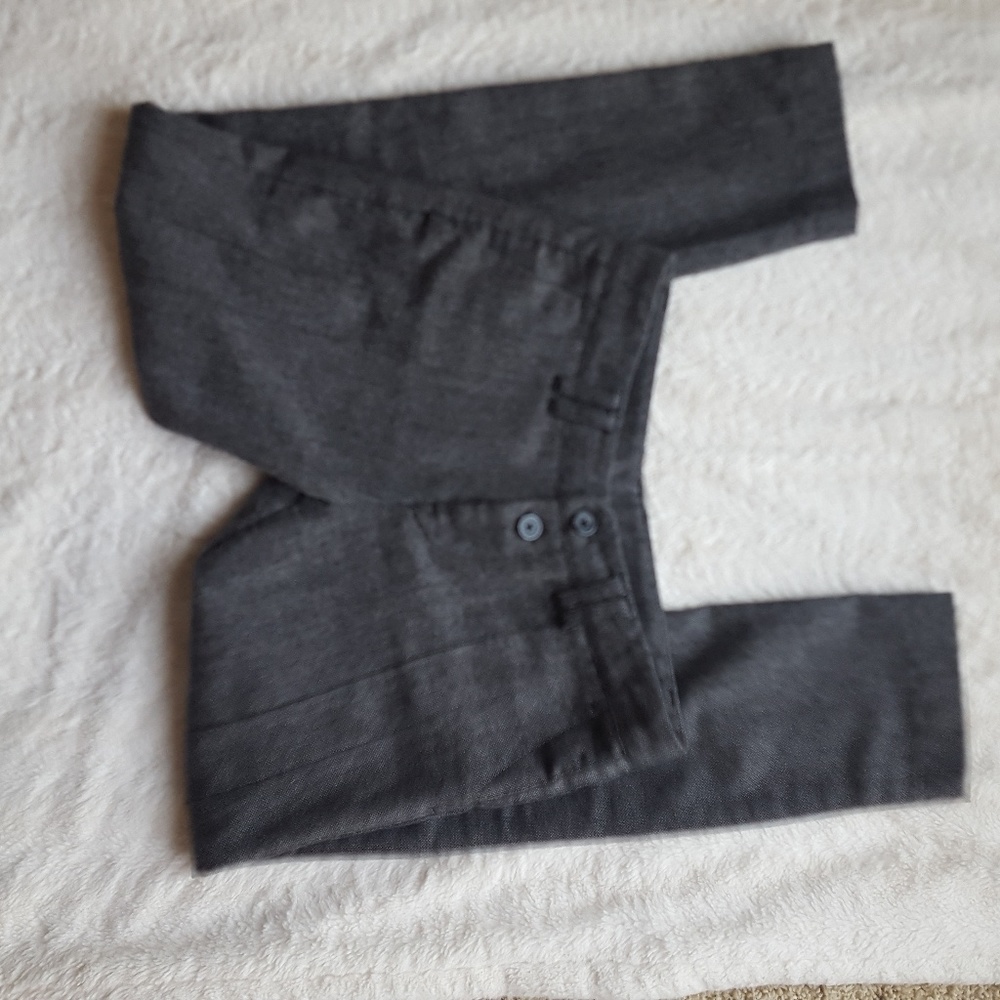 Gray Cropped Slacks